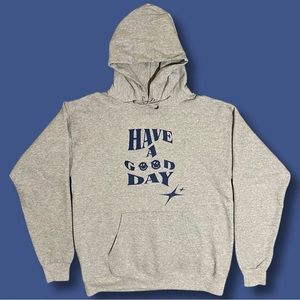Have a good day Gray soft Hoodie. Medium size. Unisex. Fast shipping!